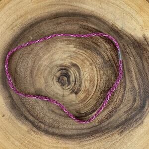 Pink Metallic Stretch Headband One Size